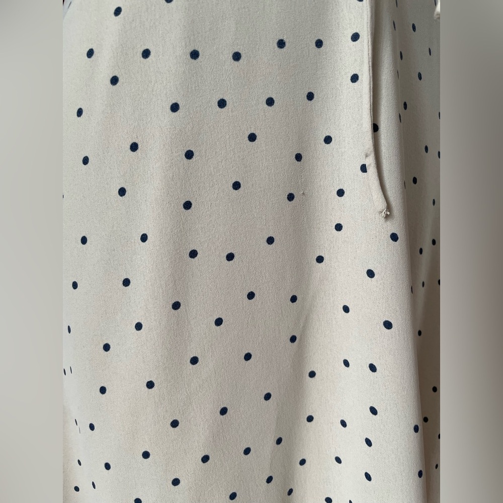 Showpo Cream & Navy Polka Dot Dress - Picture 7 of 7